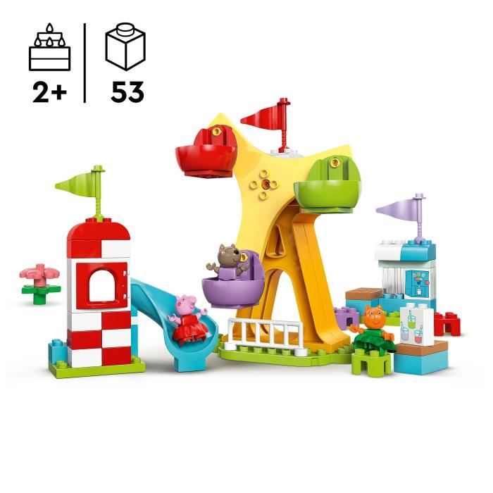 LEGO DUPLO Peppa Pig 10453 Funfair - Building game for children from 2 years old