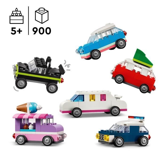 LEGO 11036 Classic Creative Vehicles, Model Car, Police Vehicle, Truck and Others