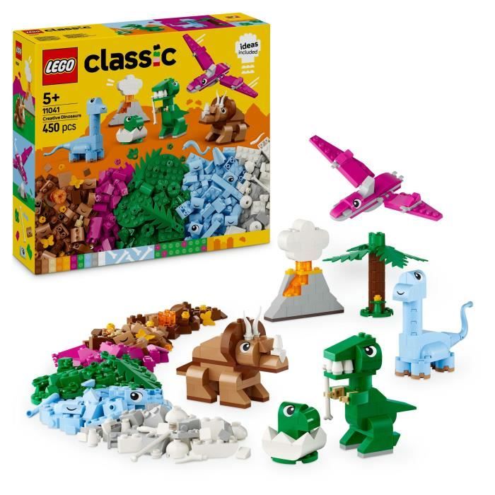LEGO Classic 11041 Creative Dinosaurs  Building Toy Including T-rex