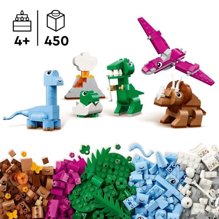 LEGO Classic 11041 Creative Dinosaurs  Building Toy Including T-rex