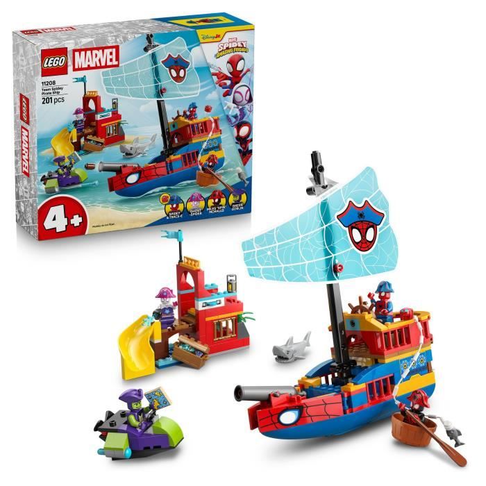 LEGO | Marvel 11208 Spidey et ses Amis Extraordinaires Le Bateau Pirate de l'Équipe Spidey