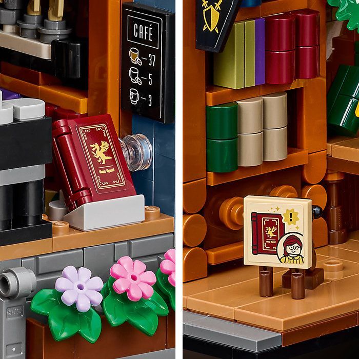 LEGO Icons 11379 - The Bookstore: Book Nook - Bookend Display, 1,690 Pieces - Adult Set - Ages 18 and up