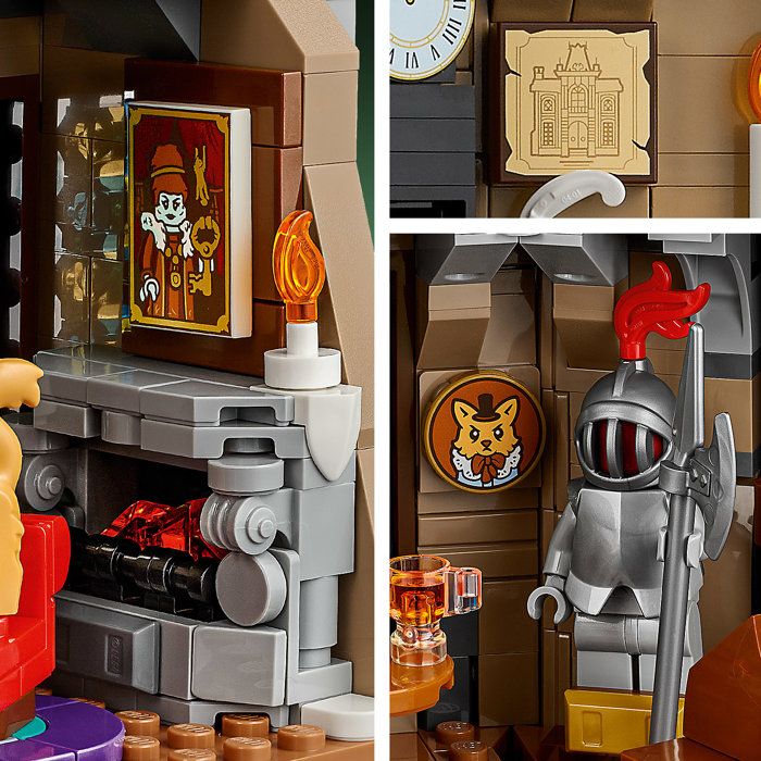 LEGO Icons 11383 Le Manoir du Maire - Maquette 3D pour Adulte - Set Décoration avec Intérieur Gothique & 3 Minifigurines