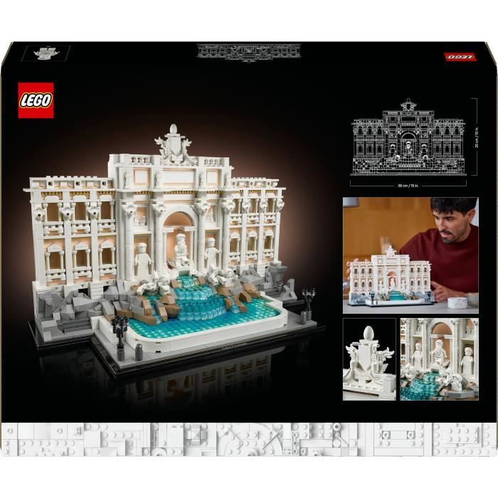 LEGO Architecture 21062 Trevi Fountain  Rome Building Set for Adults