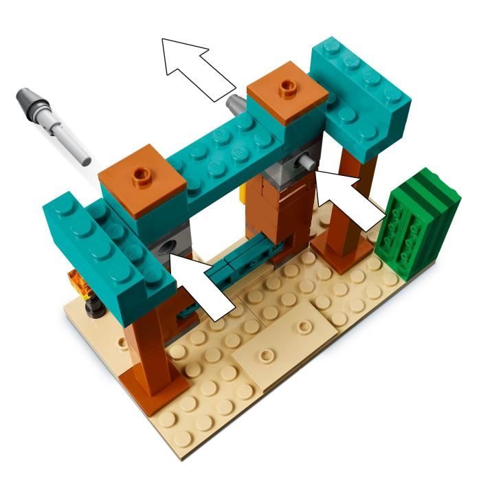 LEGO Minecraft 21267 Desert Illager Patrol - Building Game for Ages 7 and Up