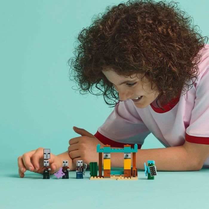 LEGO Minecraft 21267 Desert Illager Patrol - Building Game for Ages 7 and Up