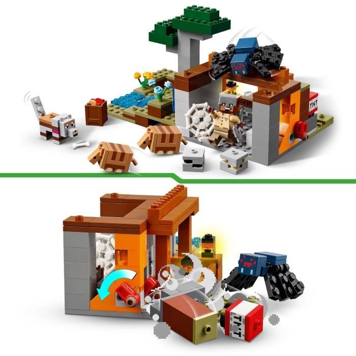 LEGO Minecraft 21269 Armadillo Mine Expedition - Building Toy for Boys