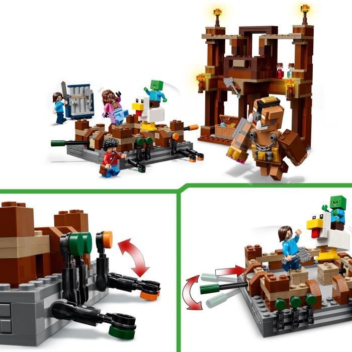 LEGO Minecraft 21272 The Woodland Manor Ring - Building game for boys from 10 years old