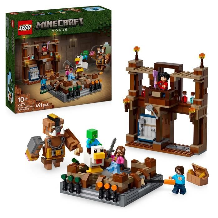 LEGO Minecraft 21272 The Woodland Manor Ring - Building game for boys from 10 years old