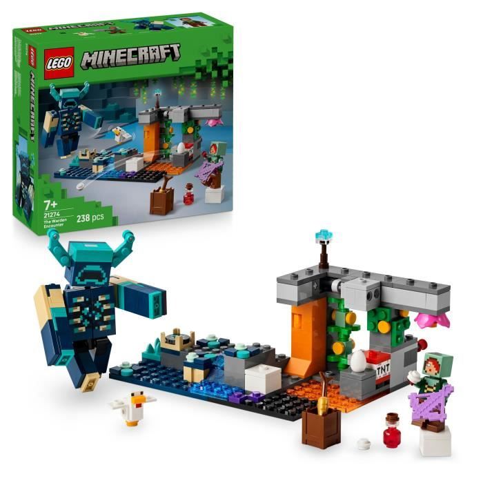 LEGO Minecraft 21274 Warden's Encounter - Collectible Toy for Boys Ages 7 and Up