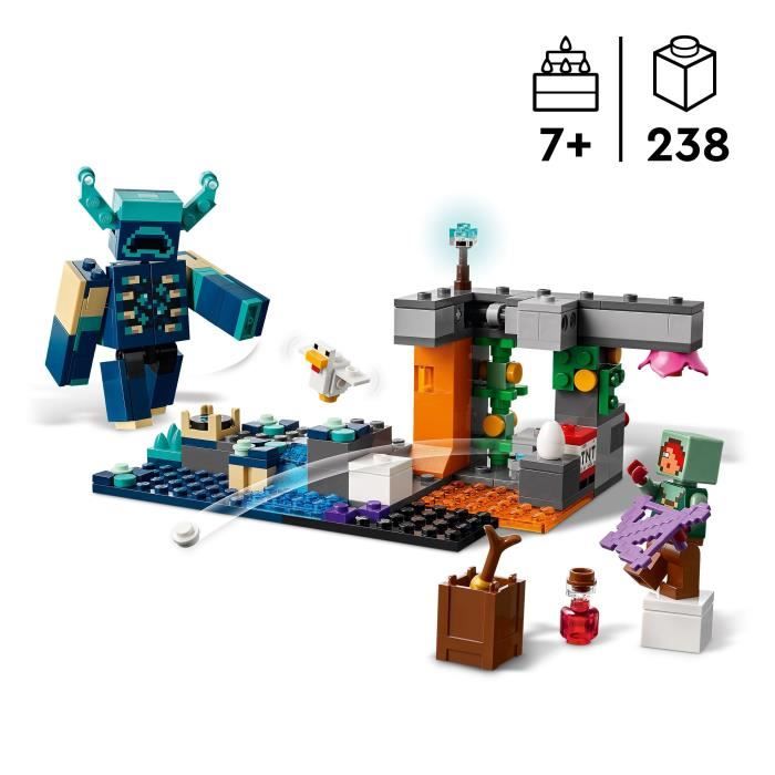 LEGO Minecraft 21274 Warden's Encounter - Collectible Toy for Boys Ages 7 and Up