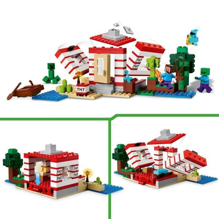 LEGO Minecraft 21275 Jungle TNT House - Building Set for Girls Ages 8