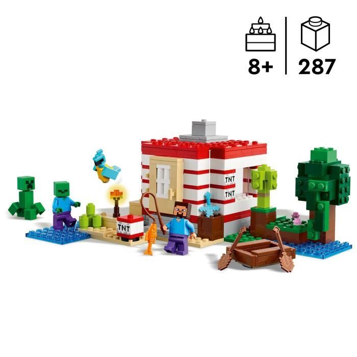 LEGO Minecraft 21275 Jungle TNT House - Building Set for Girls Ages 8