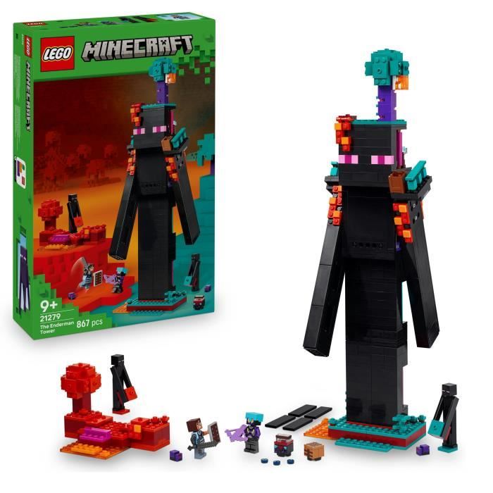 LEGO Minecraft 21279 Enderman's Tower - Building Set for Boys Ages 9 and Up