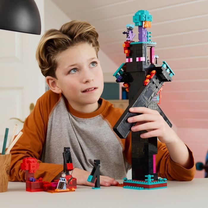 LEGO Minecraft 21279 Enderman's Tower - Building Set for Boys Ages 9 and Up