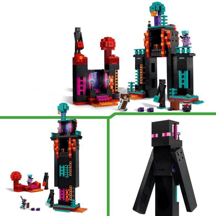 LEGO Minecraft 21279 Enderman's Tower - Building Set for Boys Ages 9 and Up