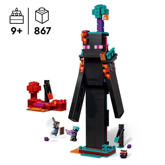 LEGO Minecraft 21279 Enderman's Tower - Building Set for Boys Ages 9 and Up