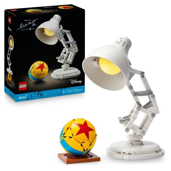 LEGO Ideas 21357 Disney Pixar Luxo Jr. - Collector's Building Set for Adults - Decoration
