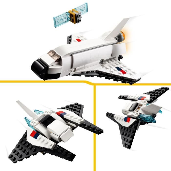LEGO CREATOR 3-in-1 31134 Spatial shuttle, TOET CLOSE ASTRONUTTE WITH VEST, CHILDREN 6 YEARS