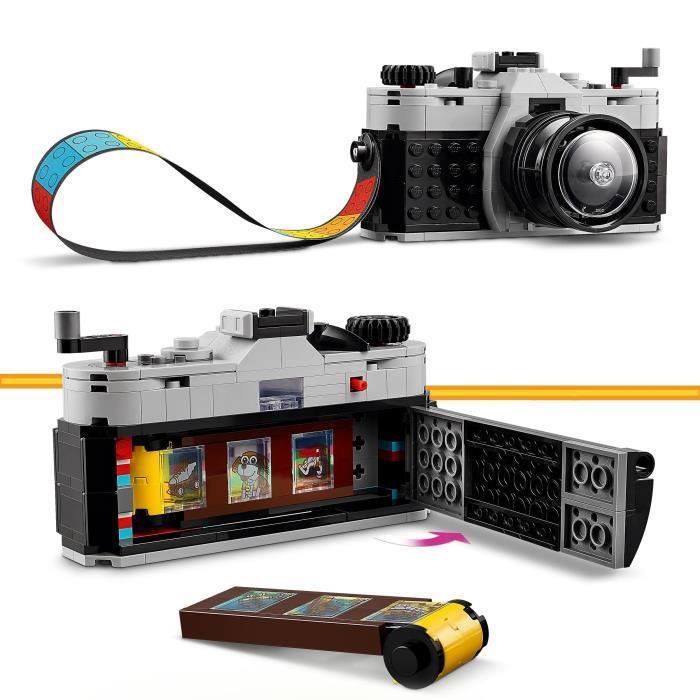 LEGO 31147 Creator 3in1 Retro Camera, Transformable Toy with 3 Models, Office and Bedroom Decor