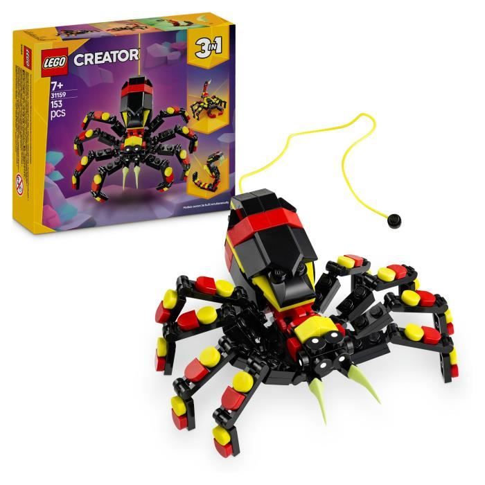 LEGO Creator 31159 3-in-1 Wild Animals: Amazing Spider - Toy for 7 year olds