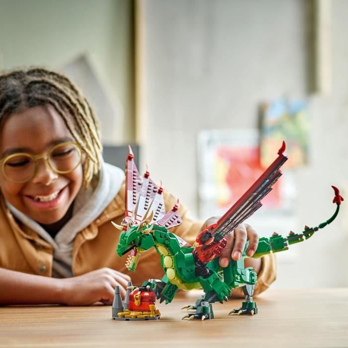 LEGO Creator 31161 3-in-1 Medieval Dragon - Building Toy for Boys Ages 9 and Up