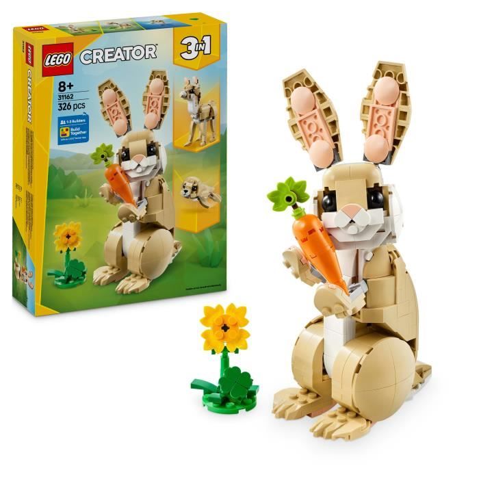LEGO Creator 31162 3-in-1 Adorable Bunny - Building Toy for Girls Aged 8