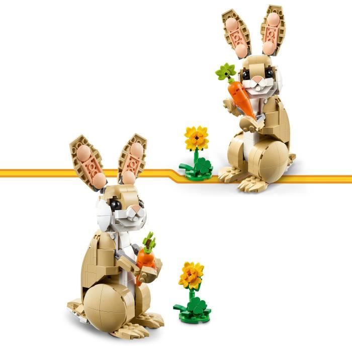 LEGO Creator 31162 3-in-1 Adorable Bunny - Building Toy for Girls Aged 8