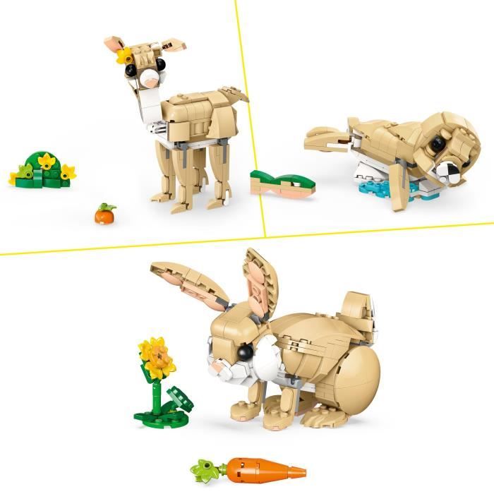 LEGO Creator 31162 3-in-1 Adorable Bunny - Building Toy for Girls Aged 8