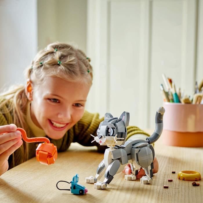 LEGO Creator 31163 3-in-1 Playful Cat - Building Toy for Girls Aged 8