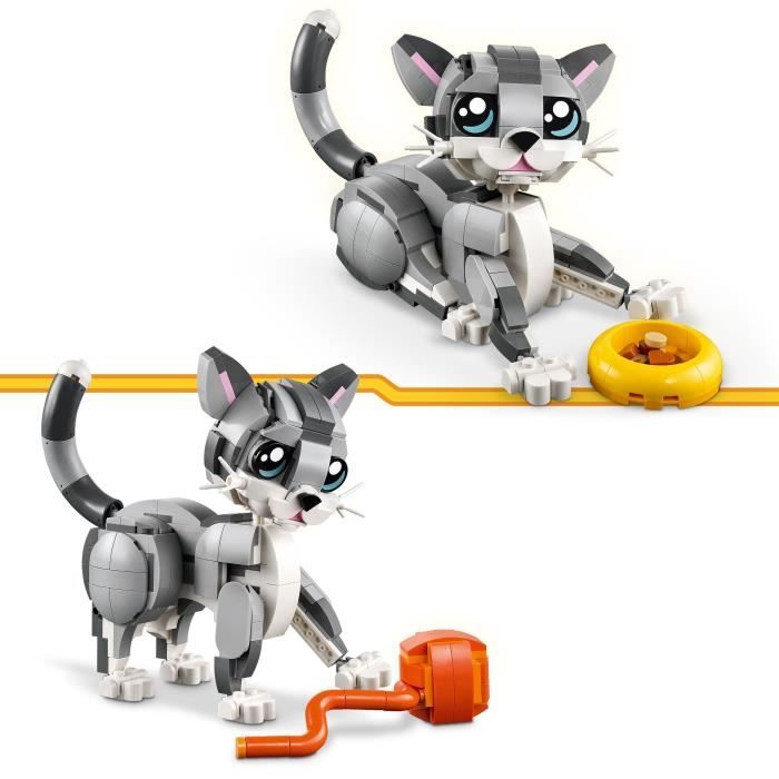 LEGO Creator 31163 3-in-1 Playful Cat - Building Toy for Girls Aged 8