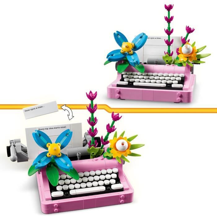 LEGO Creator 31169 3-in-1 Flower Typewriter - Game for Girls Ages 8 and Up