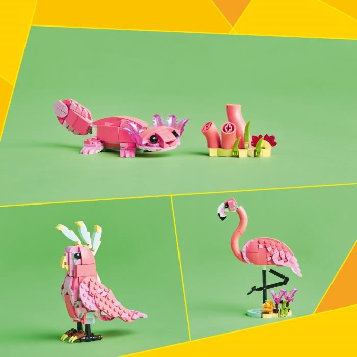 LEGO Creator 31170 3-in-1 Wild Animals: Flamingo - Toy for Girls Ages 8 and Up