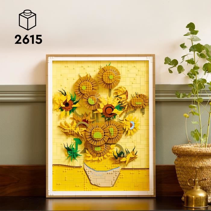LEGO Art 31215 Vincent van Gogh  Sunflowers - Wall Art, Adult Construction