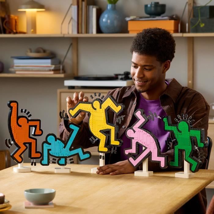 LEGO 31216 Art Keith Haring, Dancing Figures, Home Decor and Building Set for Adults