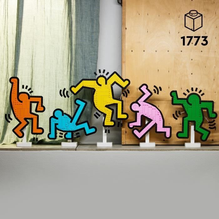LEGO 31216 Art Keith Haring, Dancing Figures, Home Decor and Building Set for Adults