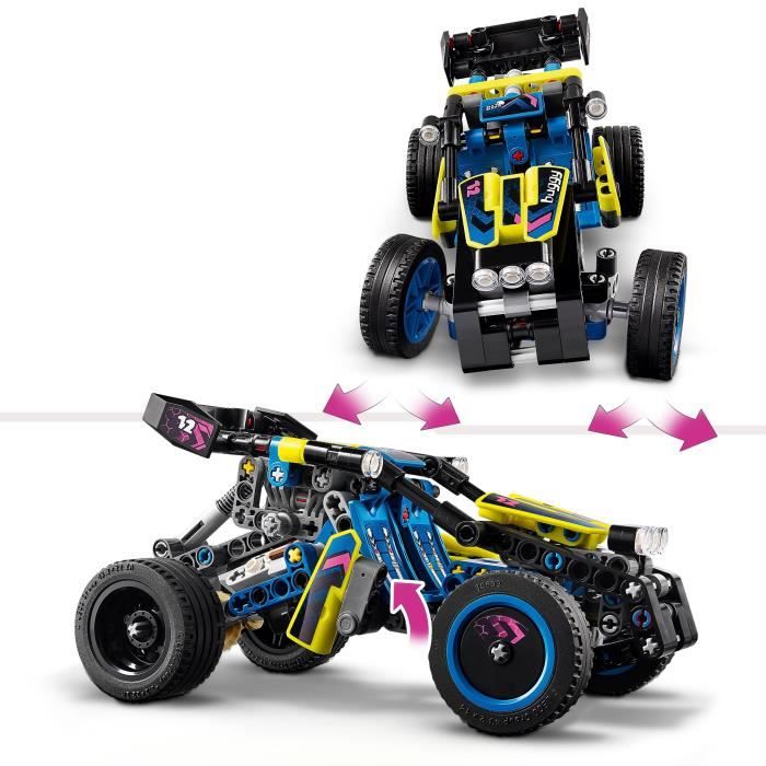 LEGO 42164 Technic Off-Road Racing Buggy, Rally Vehicle, Racing Car Building Toy