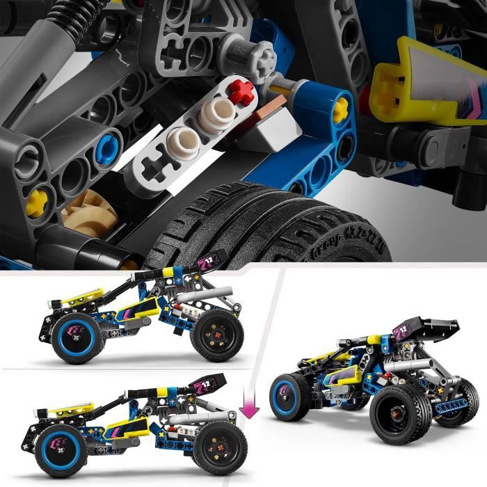 LEGO 42164 Technic Off-Road Racing Buggy, Rally Vehicle, Racing Car Building Toy