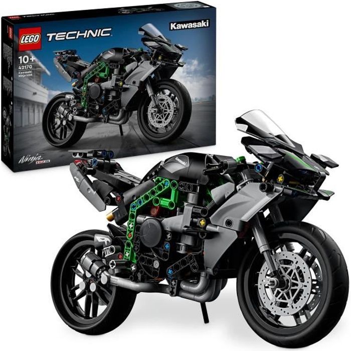 LEGO Technic 42170 Kawasaki Ninja H2R Motorcycle, Gift Idea for Kids, Creative Toy