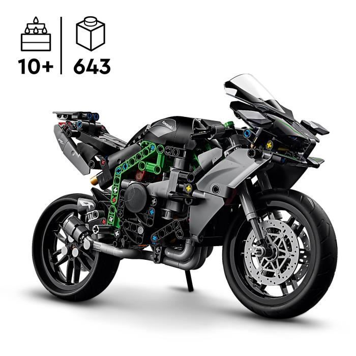 LEGO Technic 42170 Kawasaki Ninja H2R Motorcycle, Gift Idea for Kids, Creative Toy