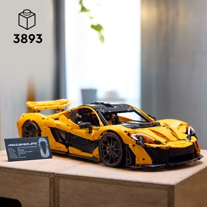 LEGO Technic 42172 McLaren P1 - Hypercar Model Kit for Adults with Vehicle Enthusiasts