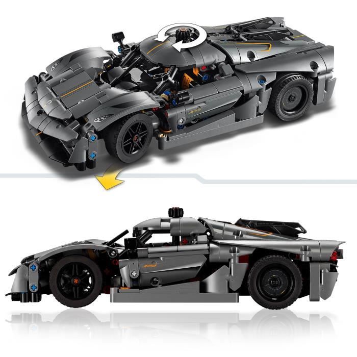 LEGO Technic 42173 Hypercar Koenigsegg Jesko Absolut gray - Building set