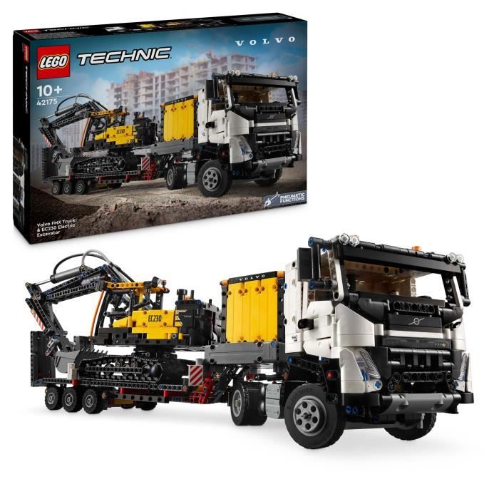 LEGO Technic 42175 Volvo FMX Truck & EC230 Electric Excavator - Vehicle Set