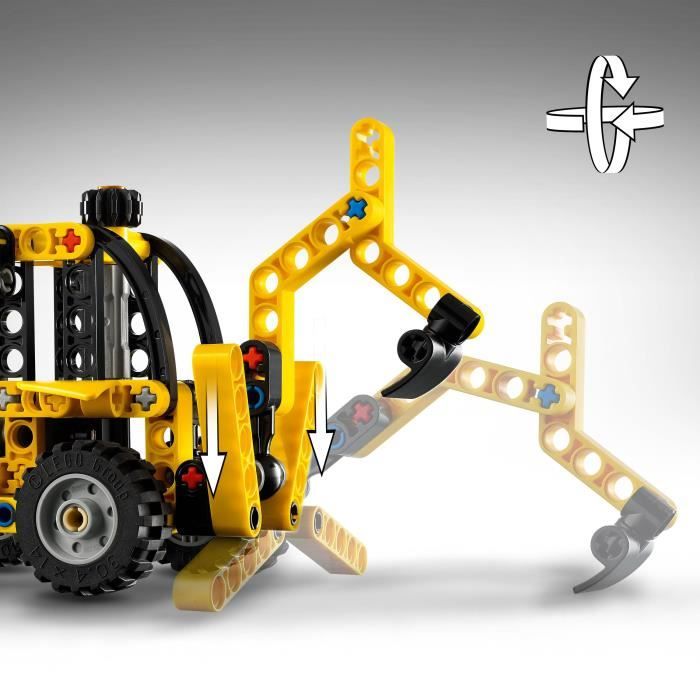LEGO Technic 42197 Backhoe Loader - Building Toy and Gift for 7 Year Old Boys