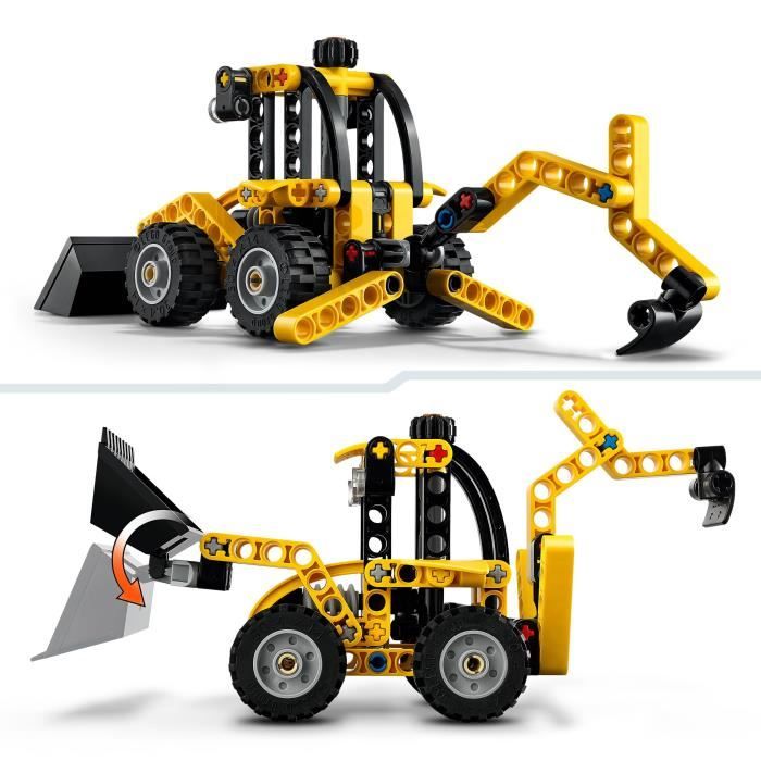 LEGO Technic 42197 Backhoe Loader - Building Toy and Gift for 7 Year Old Boys