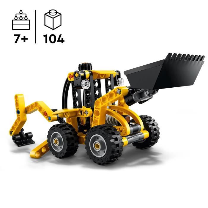 LEGO Technic 42197 Backhoe Loader - Building Toy and Gift for 7 Year Old Boys