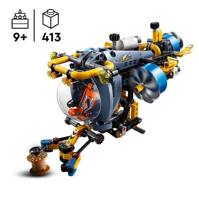 LEGO Technic 42201 Deep Sea Research Submarine - Building Set for Ages 9 and Up