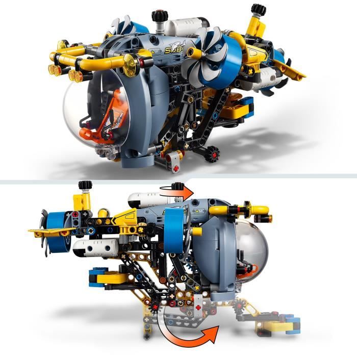 LEGO Technic 42201 Deep Sea Research Submarine - Building Set for Ages 9 and Up