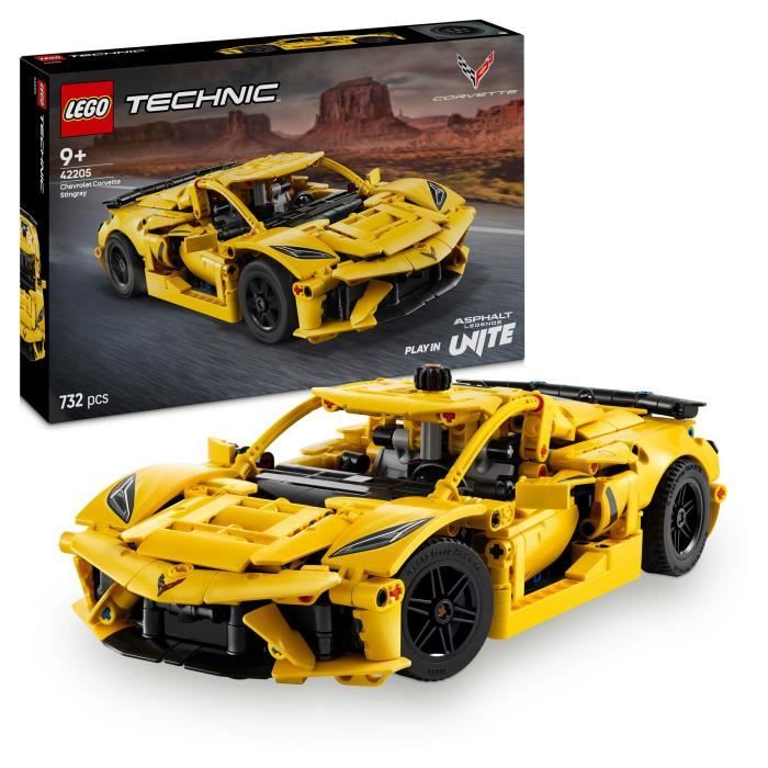LEGO Technic 42205 Chevrolet Corvette Stingray - Sports Car for Boys Ages 9 and Up