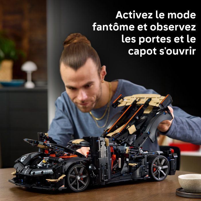 LEGO Technic 42232 Megacar Sadair's Spear de Koenigsegg - Set Adulte - Maquette de Voiture - Idée Cadeau